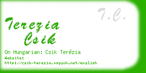 terezia csik business card